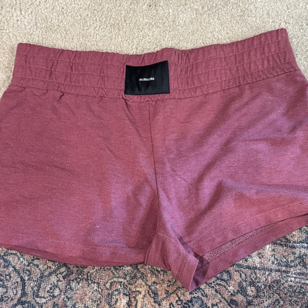 TALENTLESS Women's Dusty Rose Athletic Shorts